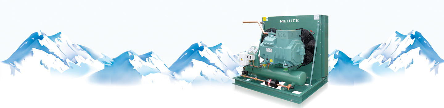 Meluck open semi-hermetic air cooling piston unit